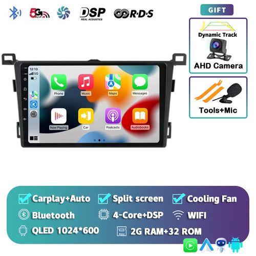 Android 14 Carplay For Toyota RAV4 Rav 4 2013 2014 2015 2016 2017 2018
