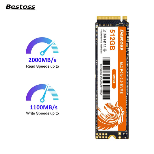 Bestoss Nvme M2 Ssd 1tb Notebook Ssd Nvme M2 256gb Diy Gaming Computer