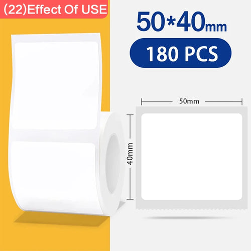 Niimbot 1Roll B1 White Sticker Waterproof Paper Adhesive Label White