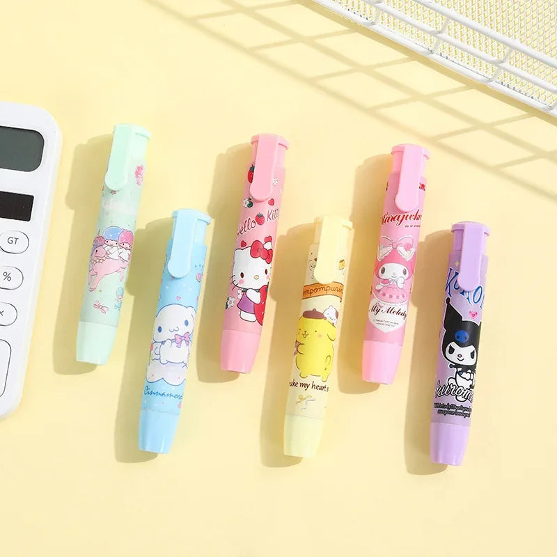 Creative Sanrio Hello Kitty Press Eraser Anime Kuromi Melody