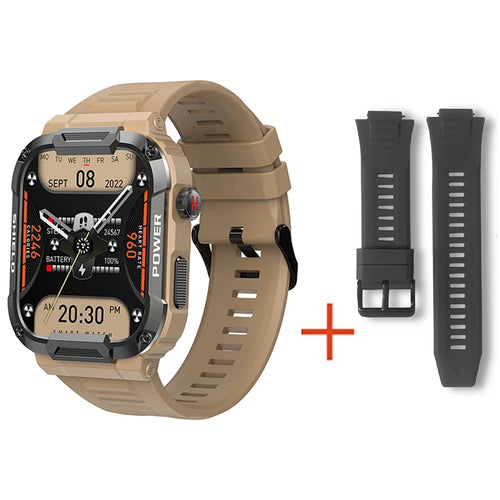 Military Smart Watch Men GPS Tracker Bluetooth Call Fitness Waterproof