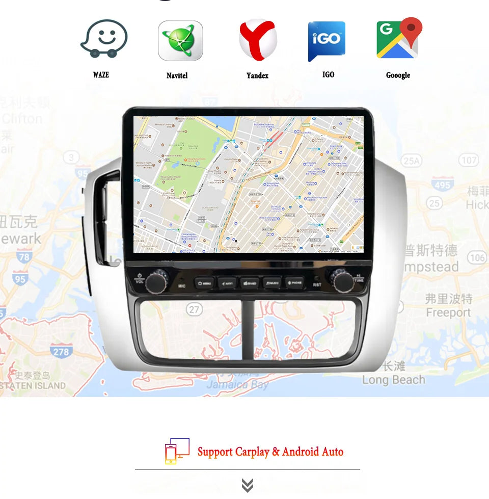 Android 14 8G Ram Car Radio Video DVD Player Navigation GPS For Honda