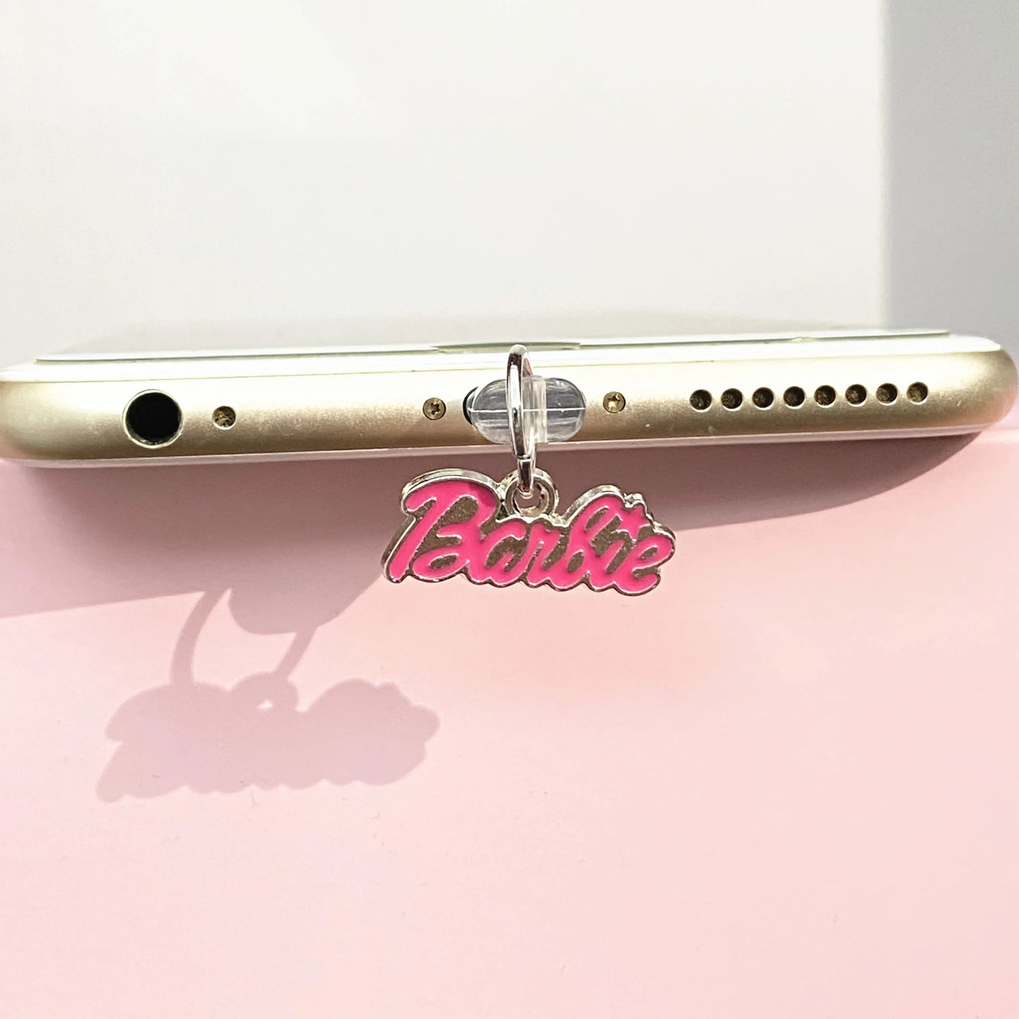 MINISO Barbie Metal Phone Anti-Dust Plug For iPhone Samsung Huawei