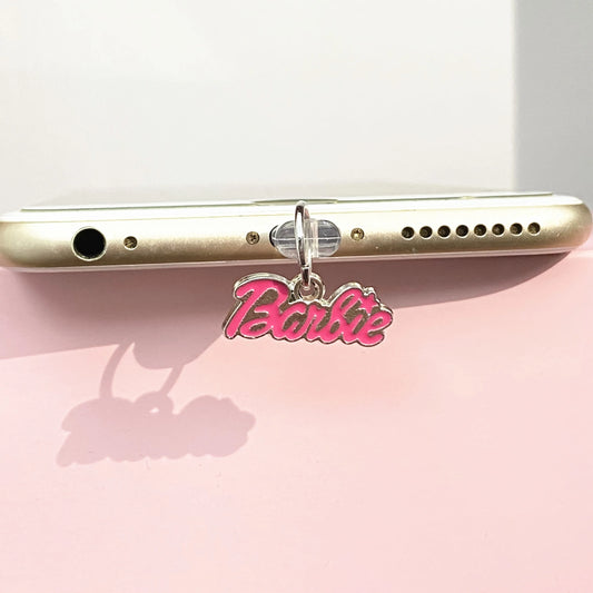 MINISO Barbie Metal Phone Anti-Dust Plug For iPhone Samsung Huawei