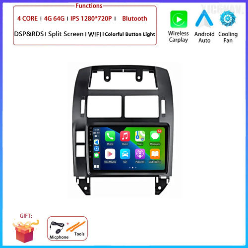 Android OS Car Radio For Volkswagen VW Polo MK4 6Q 9N 9N3 2004-2009