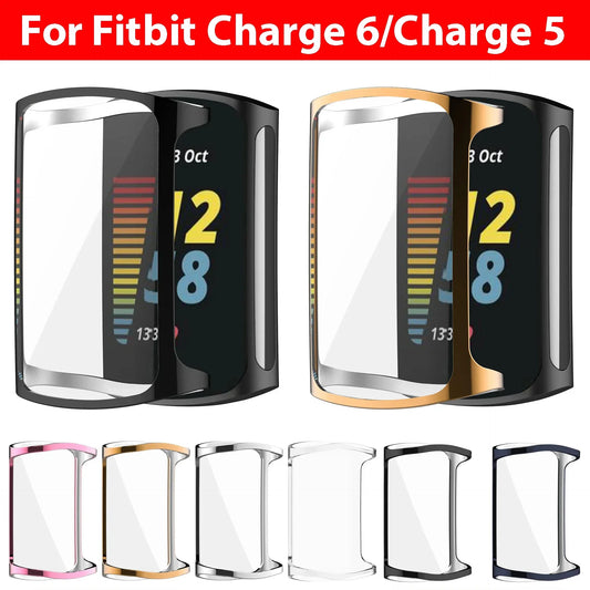 Screen Protector For Fitbit Charge 6 Case TPU Protective Cover For