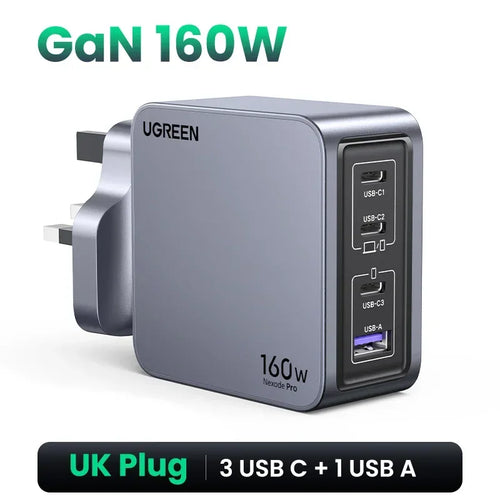 UGREEN 160W GaN Charger PD3.1 Type C QC4.0 3.0 Quick Charge For