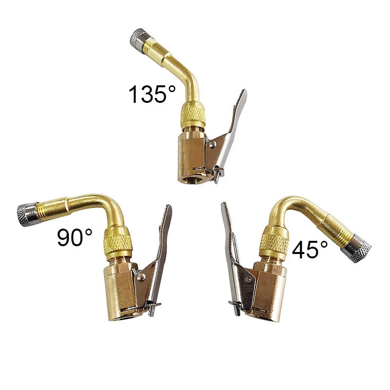 Valve Core Nozzle Extension Rod Set 45°/90°/135° Tire inflation