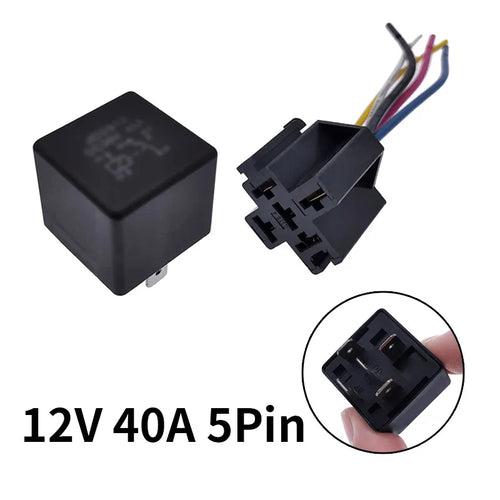 JD2912 4 Pin 5 Pin 40A DC 12V 24V 36V 48V Auto Car Relay with Mounting