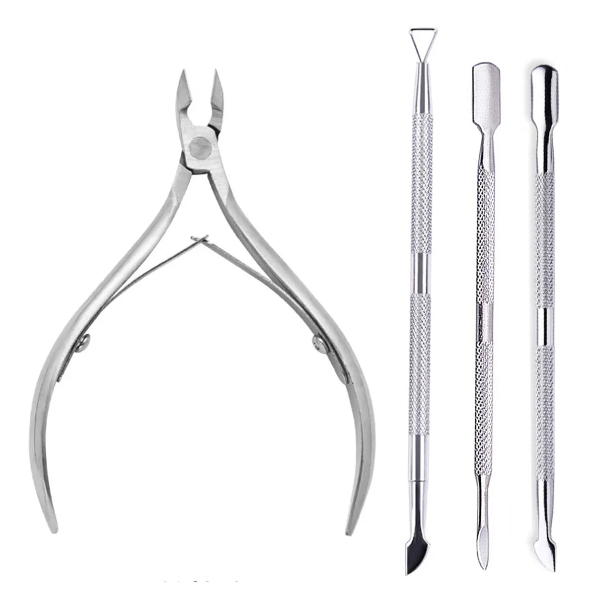 4 Pcs/Set Professional Stainless Steel Nail Cutter Scissor Nippers