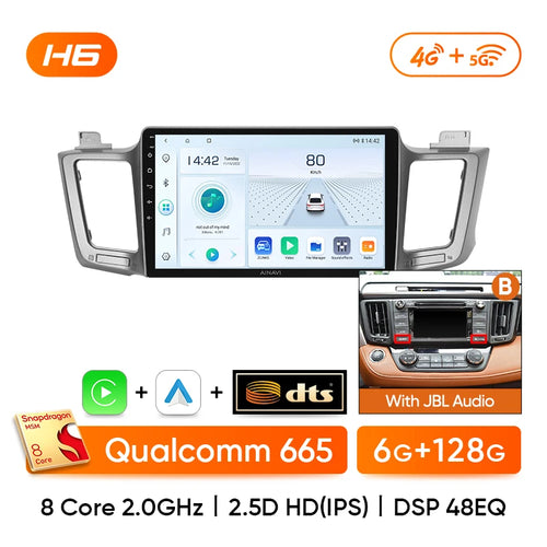 Ainavi Car radio For Toyota RAV4 RAV 4 XA40 2012-2019 Carplay Android