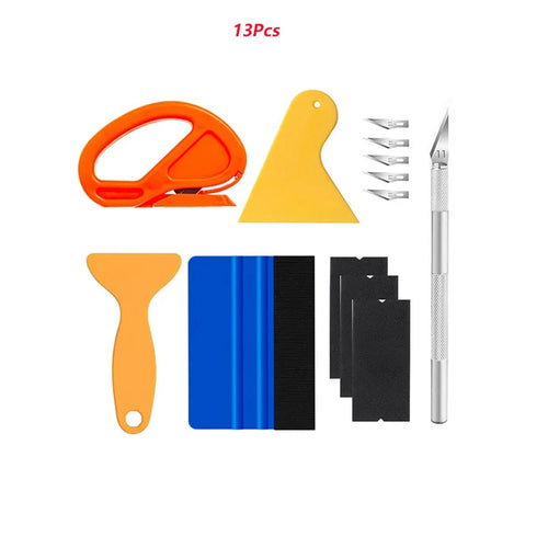 Hot Car Tinting Kit Vinyl Wrap Tools Window Film Squeegee Scraper