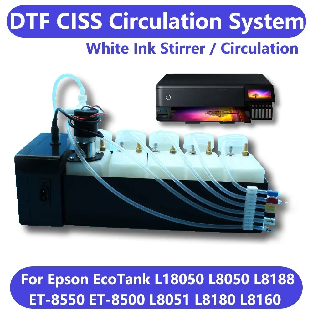 L18050 L8050 DTF CISS System Modify Ink Kit For Epson Et8550 L1800