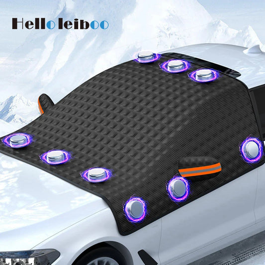 LEIBOO Car Window Snow Cover Magnetic Windshield Sunshade Anti Freeze
