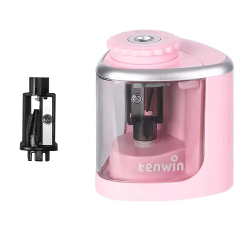 TENWIN 1pc Electric Single Hole Pencil Sharpener, Suitable for 6-8mm