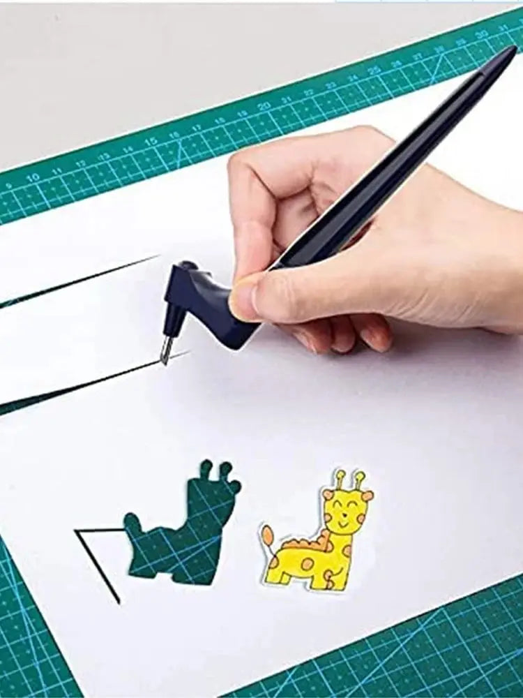 1PC Craft Cutting Tools For Paper Crafts With Triangle Ruler 360