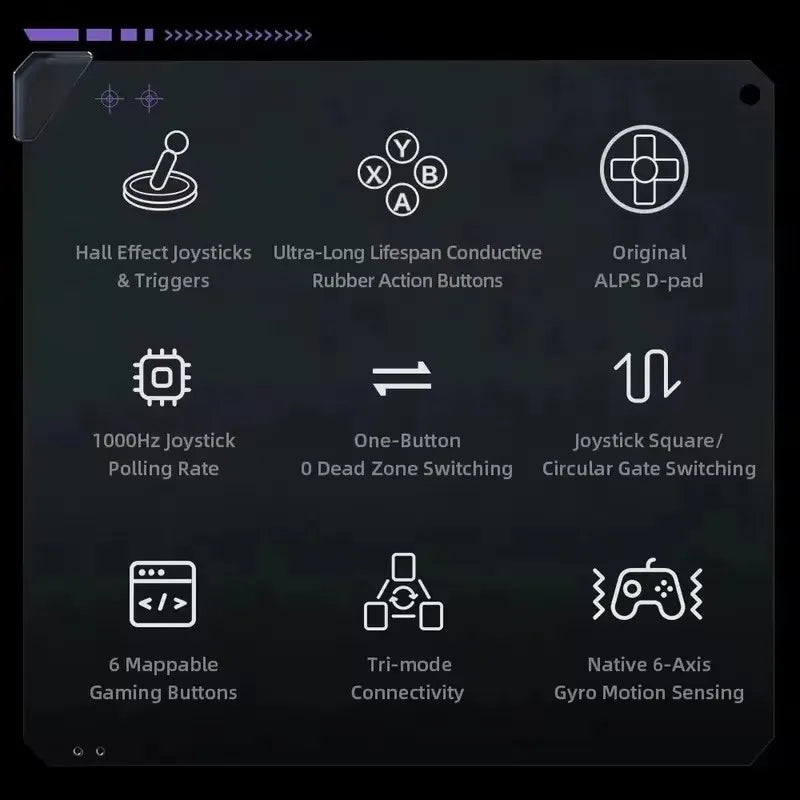 G50S Wireless Gaming Controller Hall Effect Joystick Triggers Gamepad