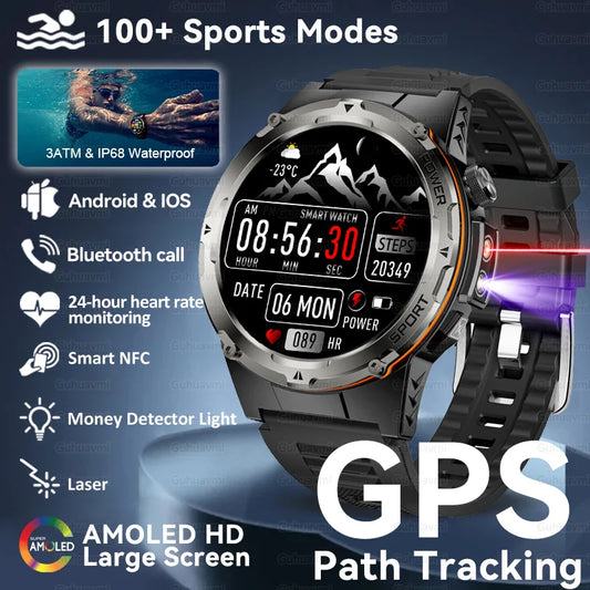2024 New For XIAOMI Military Smartwatch IP68 Waterproof outdoor Sports