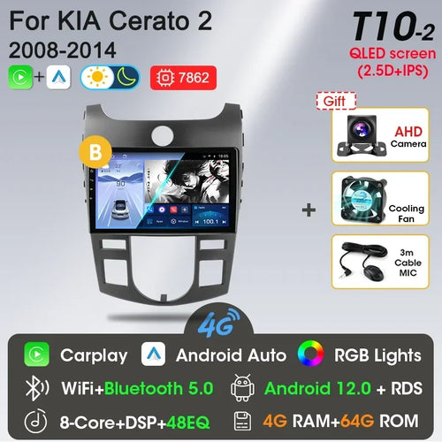 Srnubi Car Radio Android 12 Auto For KIA Forte Cerato 2008-2014