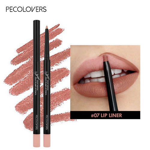 Waterproof Matte Lipliner Pencil Red Contour Tint Lipstick Long