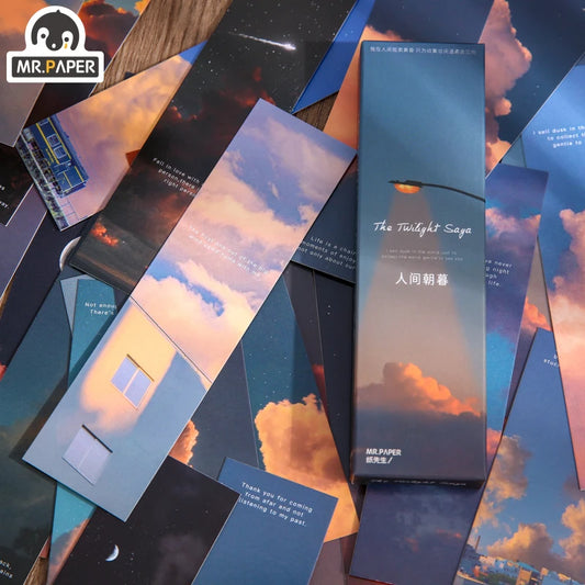 Mr.Paper 4 Designs 30 Pcs/bag Ins Style Warm Series Creative Hand