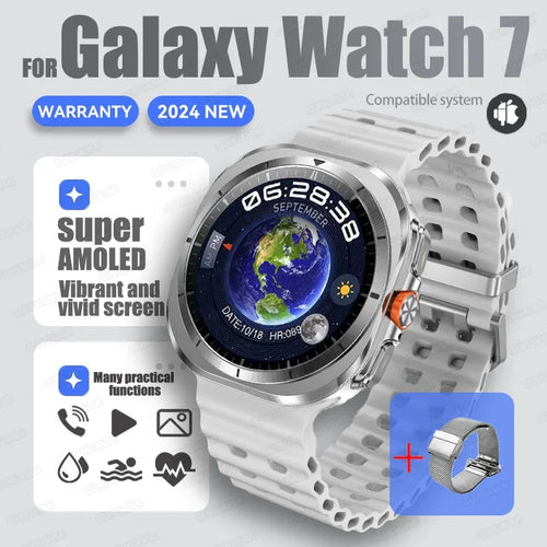For Samsung New Sapphire Screen Galaxy Watch 7 Ultra Smart Watch Men's