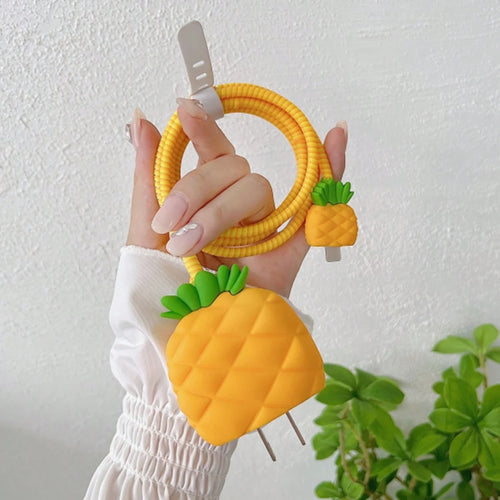 4pcs Cute Charging Data Cable Protector For iPhone 18/20w Charger