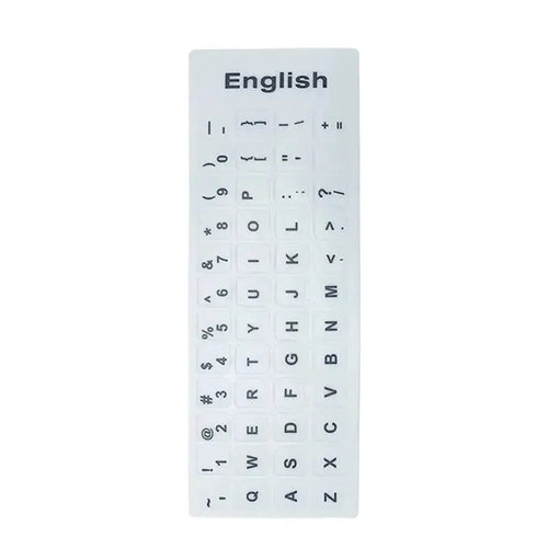 English Spanish Italian Korean Keyboard Stickers Frosted PVC Language