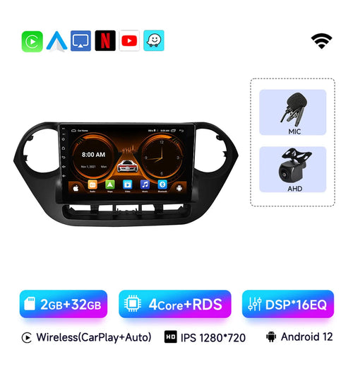 9" Car Radio For Hyundai Grand i10 i 10 2013 2014 2015 2016 2017 2018