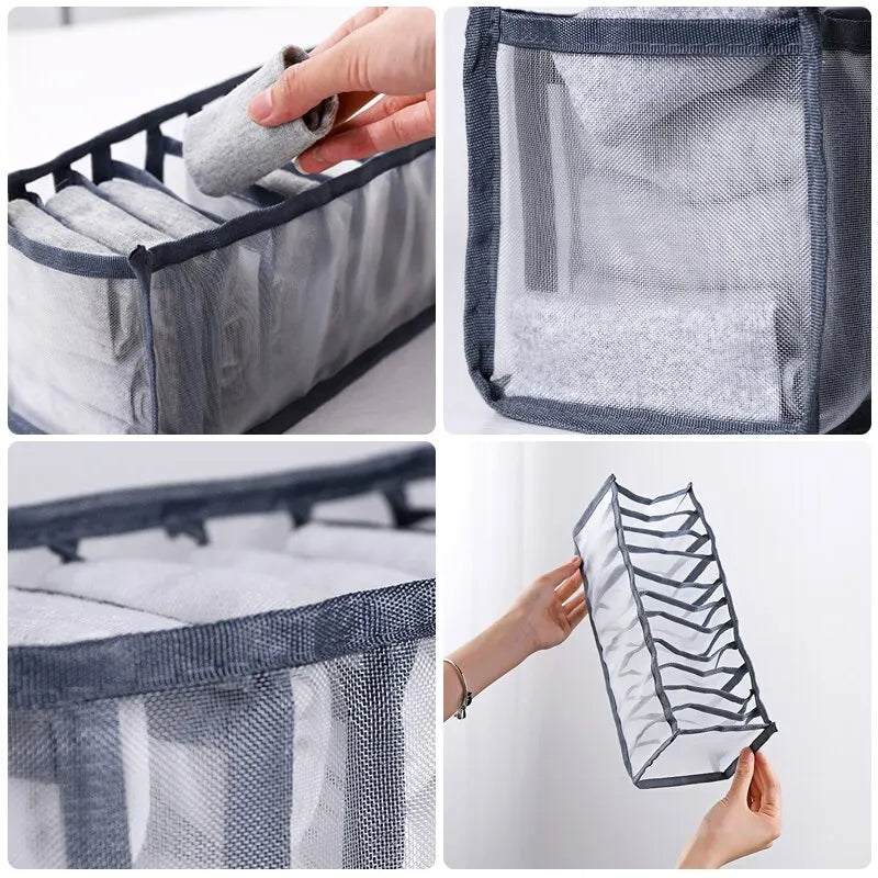 6/7/11 Foldable Underwear Underwear Socks Organizer With Dividers