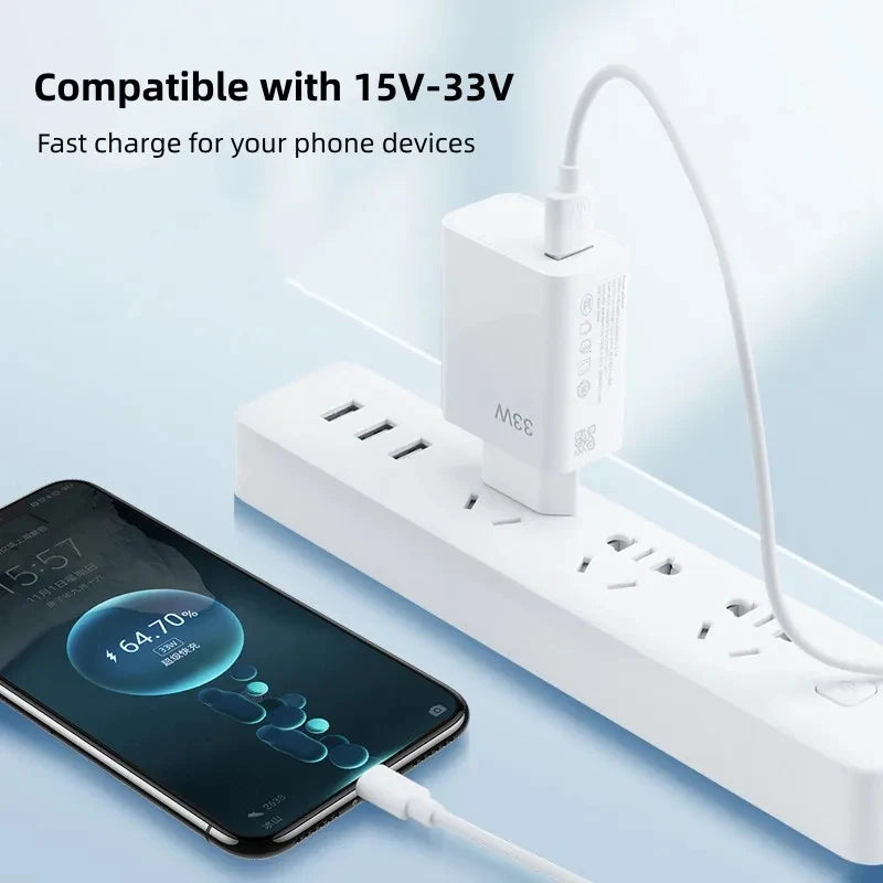 33W USB Charger Quick Charge 3.0 Fast Charging Mobile Power Adapter