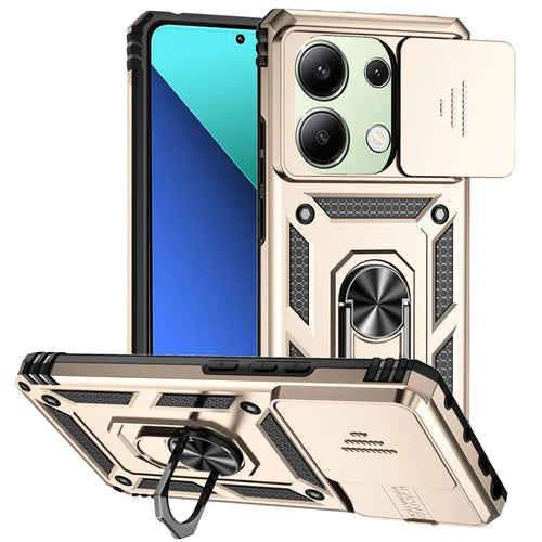 Shockproof Armor Funda For Xiaomi Redmi Note 13 Pro 5G 4G Slide Lens