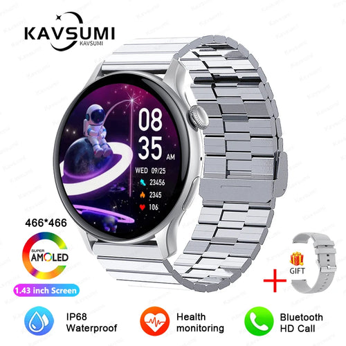 2024 New NFC Smart Watch Ladies 466*466 HD Screen Health Tracker