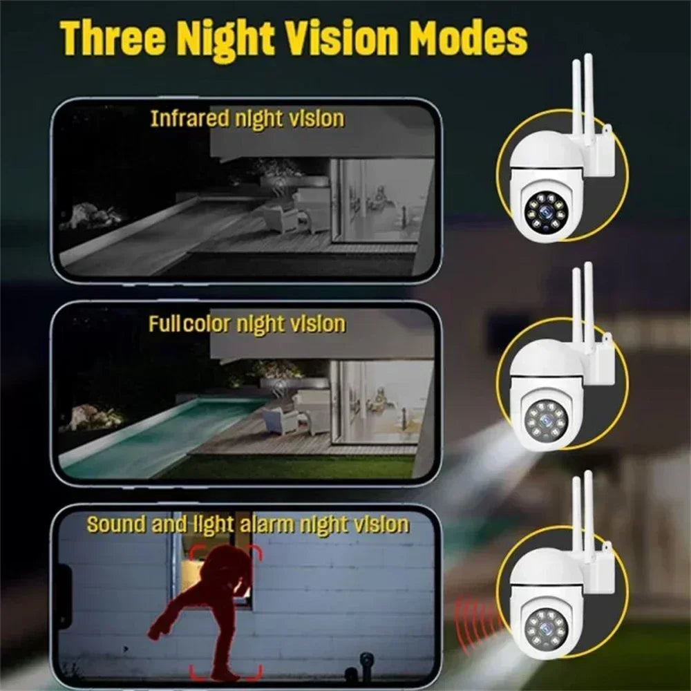 5MP Wifi Wireless Security Monitor Cameras Color Night Vision Outdoor