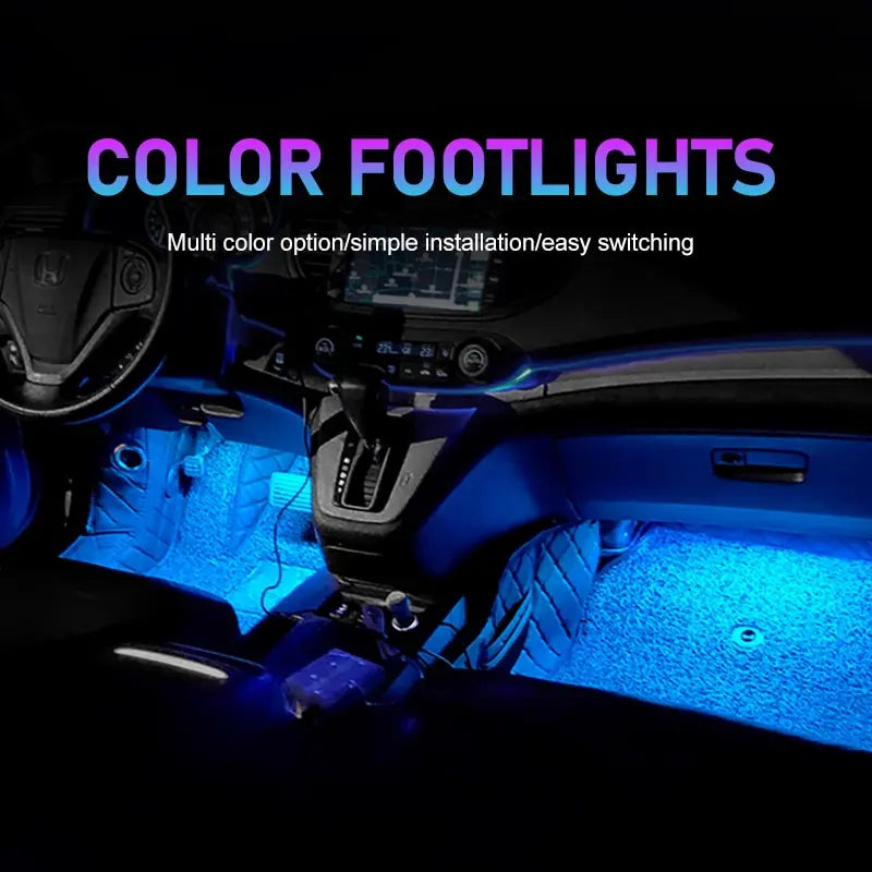 Car Neon Light Foot Light LED Interior Decoration Backlight Cigarette