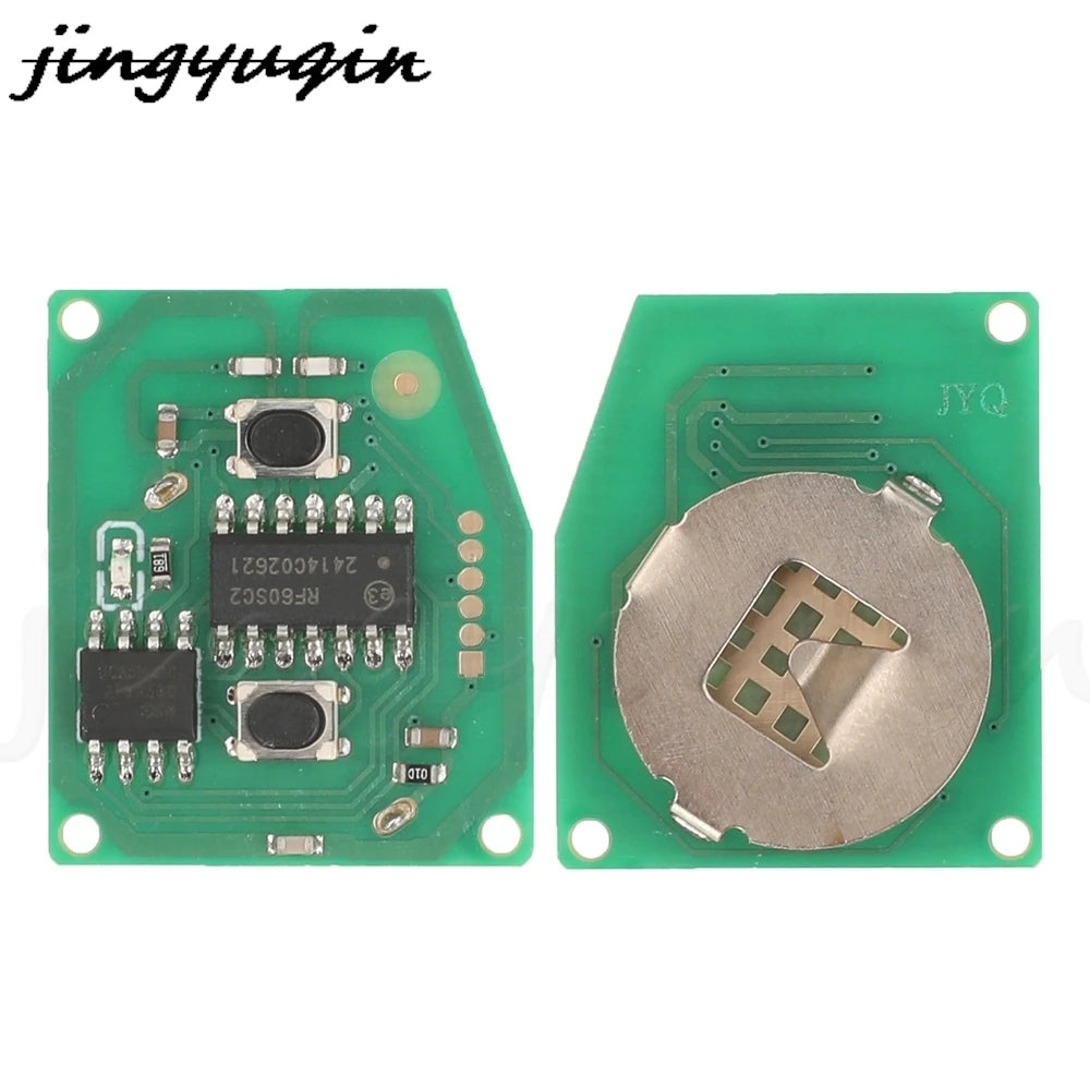 jingyuqin 2Buttons Remote Keyless Entry Car Key 433Mhz ID48 Chip For
