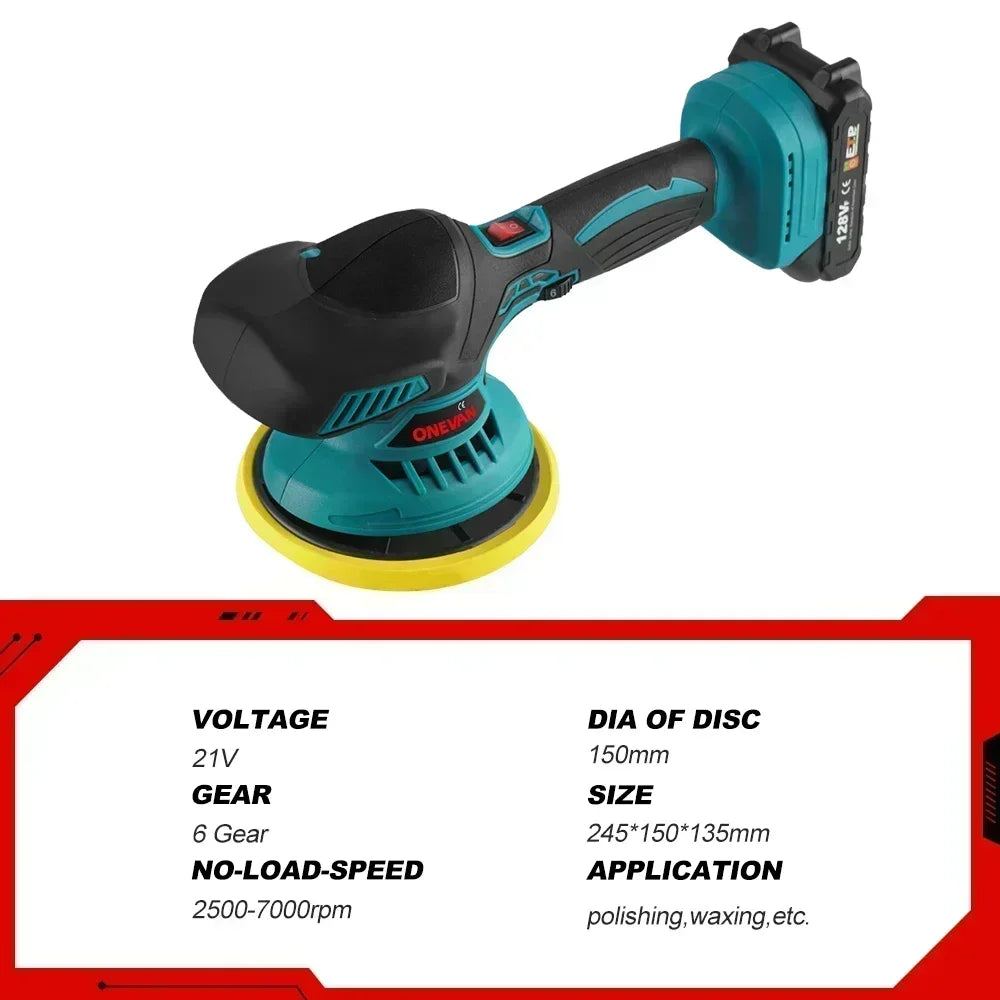 ONEVAN Cordless 21V Car Polisher Electric Polisher Automobile Car