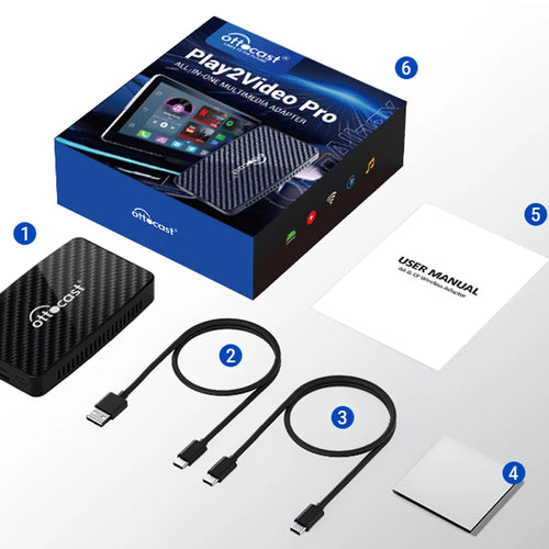 Ottocast Play2 Video Pro Ai Box Wireless CarPlay Android Auto Adapter