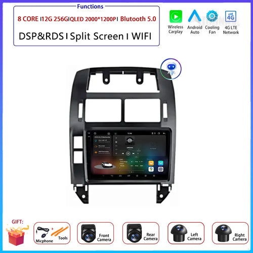 Android OS Car Radio For Volkswagen VW Polo MK4 6Q 9N 9N3 2004-2009