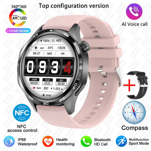 For Huawei GT5 PRO Smart Watch Men Watch 4 Pro upgraded version AMOLED
