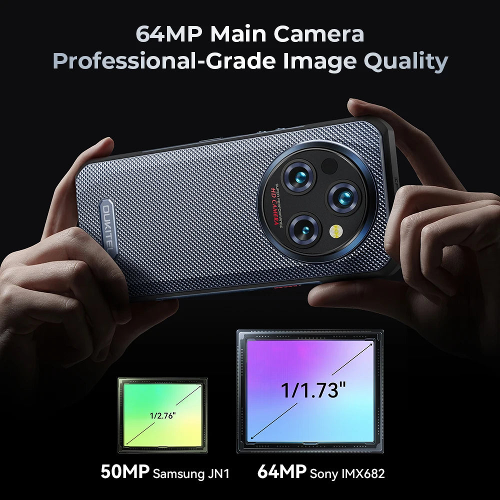 Oukitel-WP35 Rugged Smartphone, Android Mobile Phone, NFC Cell Phone,