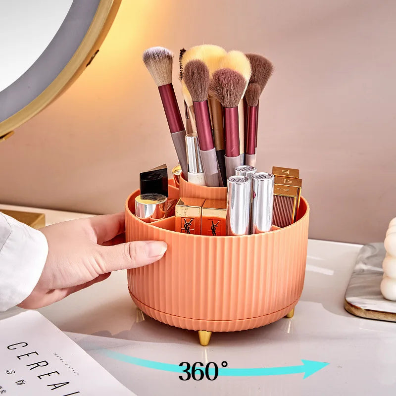 Rotating makeup box storage bin, desktop compartment, lipstick