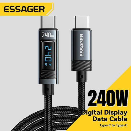 Essager 240W USB Type C To USB C Cable 100W PD 3.1 Fast Charging
