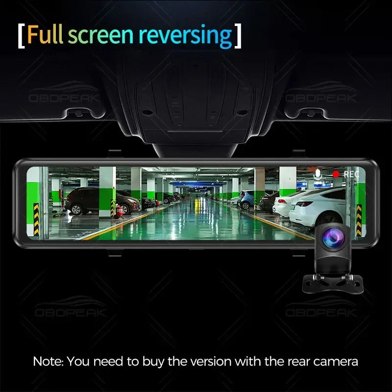 K4 11.26 Inch Carplay & Android Auto 4K 2160P Wifi Dash Cam Rearview