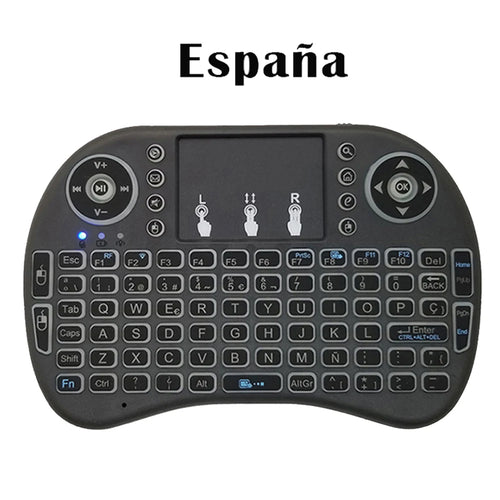 2.4G Air Mouse with Touchpad Keyboard i8 Arabic French Spanish Russian