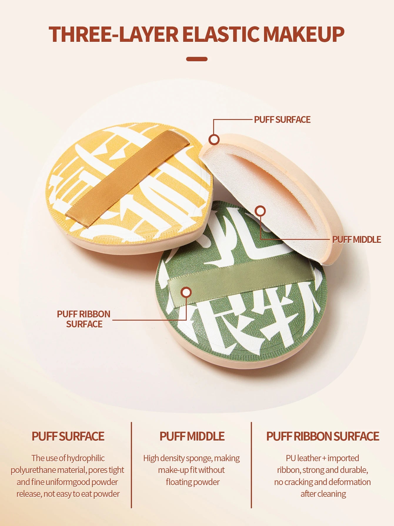 Large Size Cotton Candy Cosmetic Puff Super Soft Sponge Air Cushion