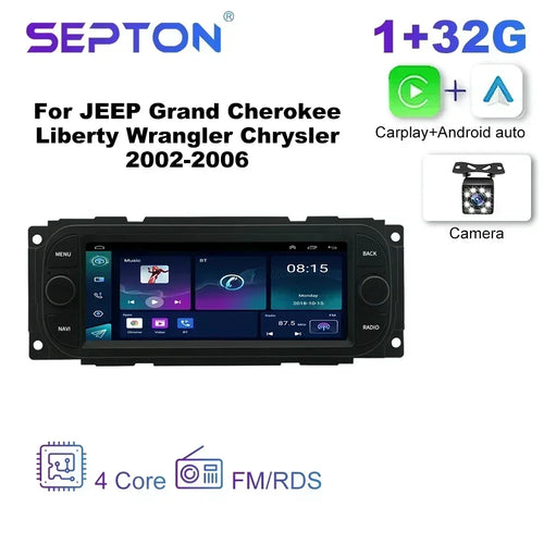 SEPTON Car Radio Stereo for JEEP Grand Cherokee Liberty Wrangler