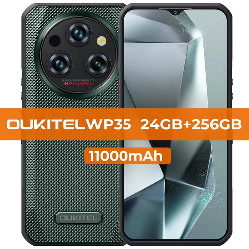 Oukitel-WP35 Rugged Smartphone, Android Mobile Phone, NFC Cell Phone,