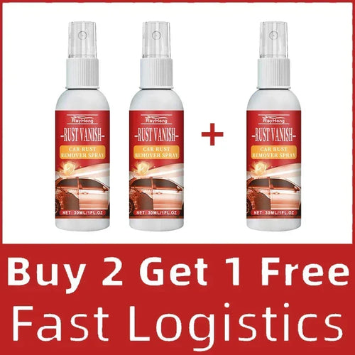 Car Rust Remover Spray Metal Surface Chrome Cleaner Car Body Paint