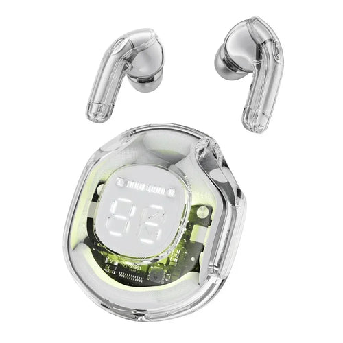 T8 PRO Tws Bluetooth Earbuds Transparent with LED Digital Display